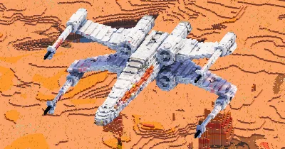 X-Wing — Minecraft Build by StarWarsCreations
