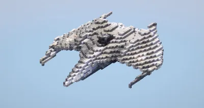 Futuristic Starship — Minecraft Build by LeonisBuilds