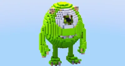 Mike from Disney Monsters & Co. — Minecraft Build by LeonisBuilds