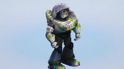 Buzz Lightyear from Disney Toy Story — Minecraft Build by LeonisBuilds