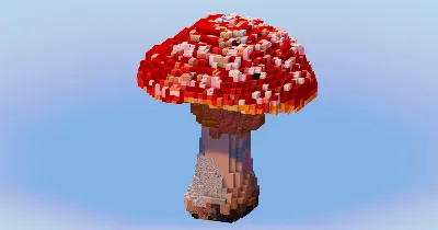 Red Mushroom — Minecraft Build by LeonisBuilds