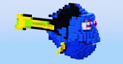 Dory from Disney Finding Dory — Minecraft Build by LeonisBuilds