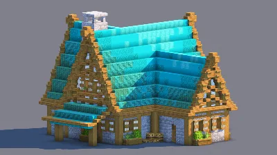 Minecraft Medieval House | Fully Decorated Interior | Survival House Download | Warped Edition — Minecraft Build by RaekonBuilds