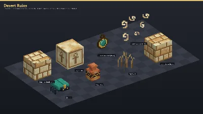 Desert Ruins Asset [Java + Bedrock + Blockbench] — Minecraft Resource Pack by ScorpionTeam