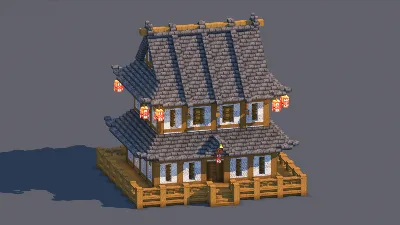 Japanese House – Fully Decorated Interior | Download — Minecraft Build by RaekonBuilds
