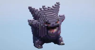 Gengar from Pokemon — Minecraft Build by LeonisBuilds
