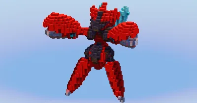 Mega Scizor from Pokemon — Minecraft Build by LeonisBuilds