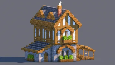 Medieval House – Fully Decorated Interior | Download — Minecraft Build by RaekonBuilds