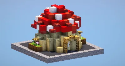 Beginner Mushroom House — Minecraft Build by LeonisBuilds