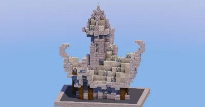 Light Gray Medieval Fantasy House 2 — Minecraft Build by LeonisBuilds