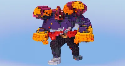 Gigantamax Machamp from Pokemon — Minecraft Build by LeonisBuilds