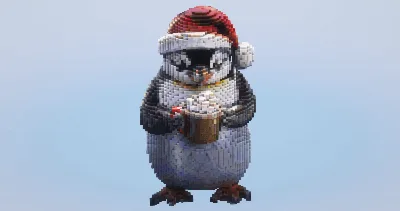 Christmas Penguin — Minecraft Build by LeonisBuilds