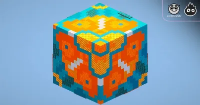 Orange Glazed Terracotta — Minecraft Build by MellowHat