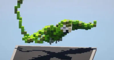 Green Parrot — Minecraft Build by LeonisBuilds