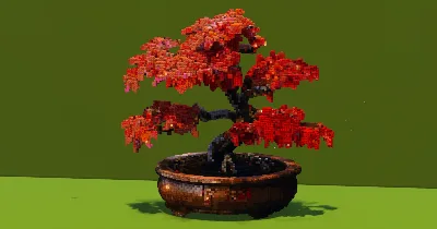 Red Bonsai Tree — Minecraft Build by VerdantBuilds
