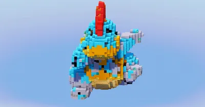 Croconaw from Pokemon — Minecraft Build by LeonisBuilds
