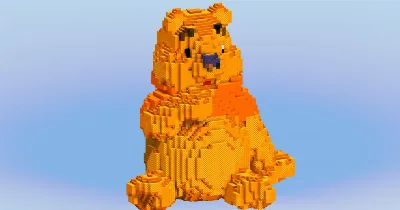 Winnie the Pooh from Disney Winnie the Pooh — Minecraft Build by LeonisBuilds
