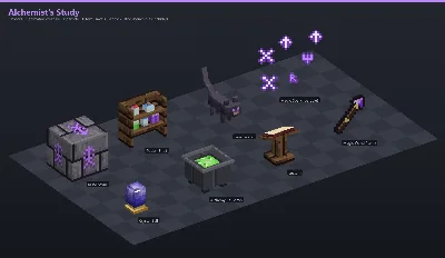 Alchemist's Study Asset [Java + Bedrock + Blockbench] — Minecraft Resource Pack by ScorpionTeam