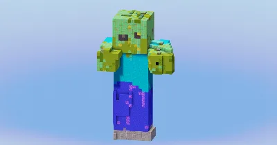 Zombie from Minecraft — Minecraft Build by LeonisBuilds