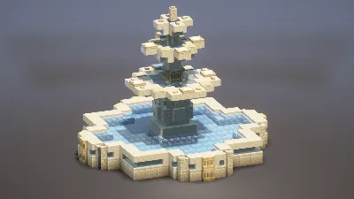 Fountain — Minecraft Build by MellowHat