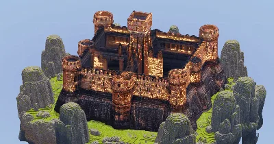 Minecraft Mountain Castle — Minecraft Build by StrongholdStudios