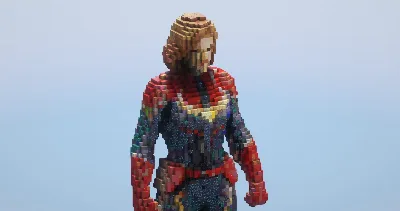 Captain Marvel — Minecraft Build by LeonisBuilds