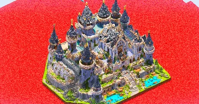 Giant Fantasy Castle — Minecraft Build by ImpossibleBuilds
