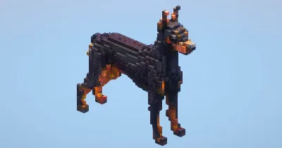Dobermann small‎ — Minecraft Build by LeonisBuilds