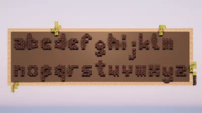 Minecraft Font Alphabet — Minecraft Build by LeonisBuilds