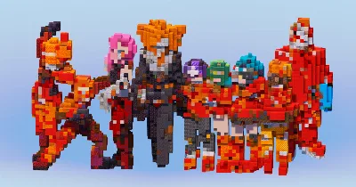 Team Flare from Pokemon — Minecraft Build by LeonisBuilds