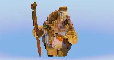 Master Oogway from Kung Fu Panda — Minecraft Build by LeonisBuilds