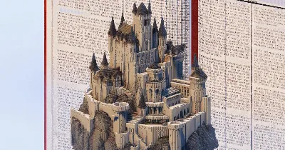 Castle on a Mountain — Minecraft Build by TheBibleOfBuilding