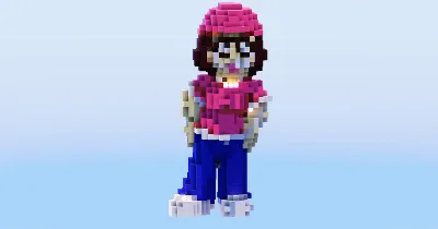 Meg Griffin from Family Guy — Minecraft Build by LeonisBuilds
