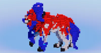 Zamazenta from Pokemon — Minecraft Build by LeonisBuilds
