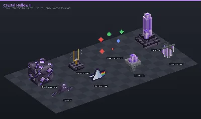 Crystal Hollow II Asset Download [Java + Bedrock + Blockbench]