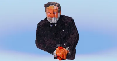 Louis Pasteur Bust — Minecraft Build by LeonisBuilds