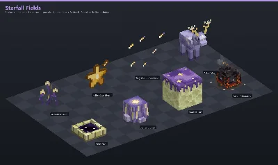 Starfall Fields Asset Download [Java + Bedrock + Blockbench] — Minecraft Resource Pack by ScorpionTeam