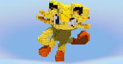 Meowth from Pokemon — Minecraft Build by LeonisBuilds