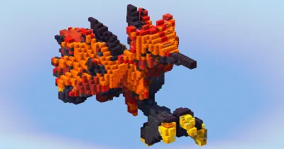 Galarian Zapdos from Pokemon — Minecraft Build by LeonisBuilds