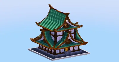 Japanese Temple Dark Prismarine Version — Minecraft Build by LeonisBuilds