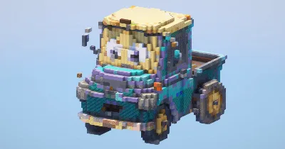 Cars Pickup‎ — Minecraft Build by LeonisBuilds