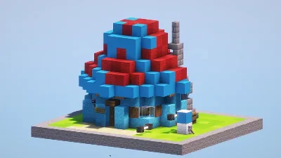 Hefty Smurf House — Minecraft Build by LeonisBuilds