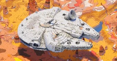 Millennium Falcon — Minecraft Build by StarWarsCreations