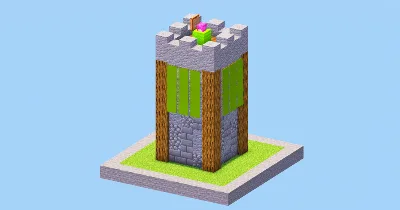 Clash of Clans Archer Tower Level 6 — Minecraft Build by LeonisBuilds