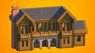Grand Symmetrical Medieval Manor | Fully Furnished Interior — Minecraft Build by RaekonBuilds