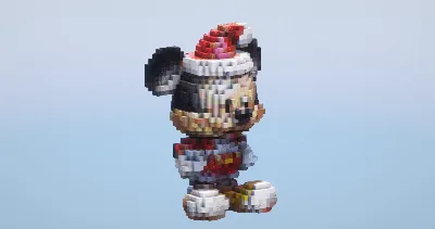 Christmas Mickey Mouse from Disney Mickey Mouse — Minecraft Build by LeonisBuilds