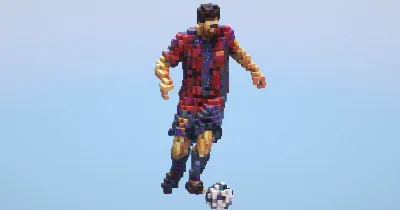 Messi Barcelona Small‎ — Minecraft Build by LeonisBuilds