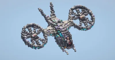 Futuristic helicopter — Minecraft Build by LeonisBuilds