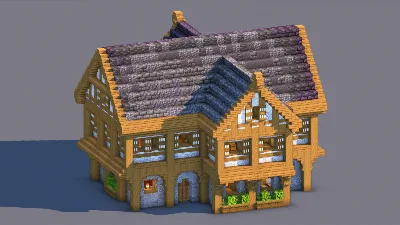 Medieval House – Fully Decorated Interior | Download — Minecraft Build by RaekonBuilds