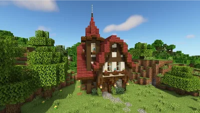 Survival Cottage (Free-Java/Bedrock) — Minecraft Build by Lindolas